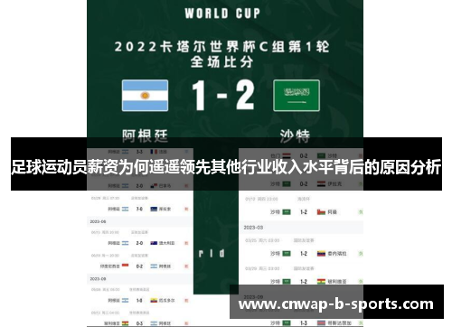 足球运动员薪资为何遥遥领先其他行业收入水平背后的原因分析