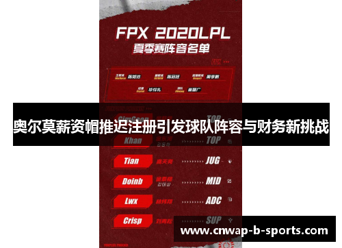 奥尔莫薪资帽推迟注册引发球队阵容与财务新挑战 奥尔莫薪资帽推迟注册引发球队阵容与财务新挑战